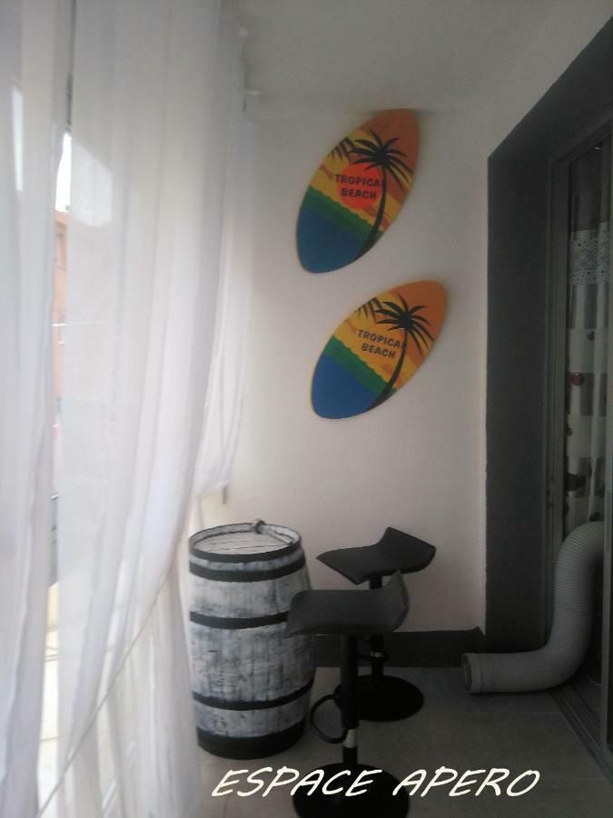 Canet Centre Ville Et Plage - Equipe Avec Climatisation Extérieur photo