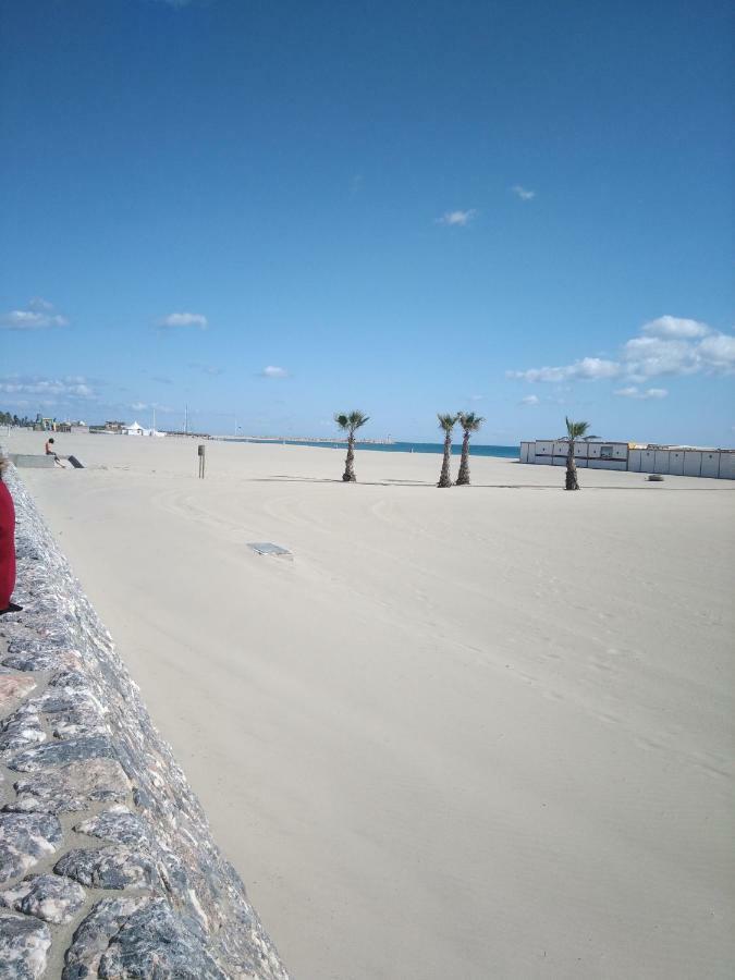 Canet Centre Ville Et Plage - Equipe Avec Climatisation Extérieur photo
